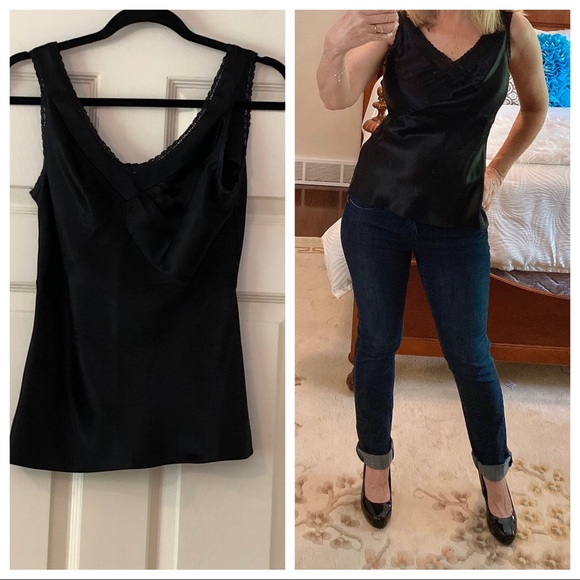 Nine West Tops - NINE WEST black silk camisole